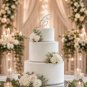 Rhinestone Letter C Cake Topper Silver Monogram Wedding Cake Decoration Bridal Shower Decor