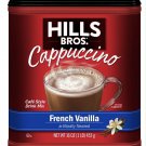 Hills Bros. Cappuccino French Vanilla Drink Mix - 453 gram Pack (Pack of 6)