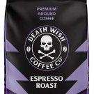 Death Wish Coffee Co Espresso Roast Premium Ground Coffee - 255 gram Pack (Pack of 4)
