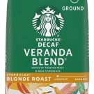 Starbucks Decaf Veranda Blend Blonde Roast Ground Coffee - 340 gram Pack (Pack of 4)