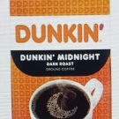 Dunkin' Donuts Coffee Dunkin' Midnight Dark Roast Ground Coffee - 311 gram Pack (Pack of 4)
