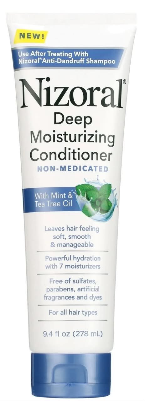 Nizoral Deep Moisturizing Conditioner Non Medicated Mint & Tea Tree Oil - 278 ml Pack (Pack of 2)