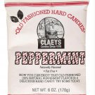 Claeys Old Fashioned Peppermint Fat Free Hard Candies - 170 gram/ Pack (Pack of 10)