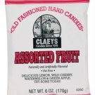 Claeys Old Fashioned Assorted Fruit Fat Free Hard Candies - 170 gram/ Pack (Pack of 10)