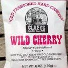 Claeys Old Fashioned Wild Cherry Fat Free Hard Candies - 170 gram/ Pack (Pack of 10)