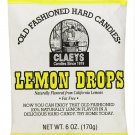 Claeys Old Fashioned Lemon Drops Fat Free Hard Candies - 170 gram/ Pack (Pack of 10)