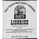 Claeys Old Fashioned Licorice Fat Free Hard Candies - 170 gram/ Pack (Pack of 10)