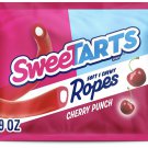 SweeTARTS Ropes Candy Soft and Chewy Cherry Punch Flavor - 255 gram Pack (Pack of 10)