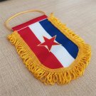 Flag of Yugoslavia Double Sided Pennant Flag For Car 10cm*15cm Size handing