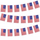 USA America flag 14cmx21cm 20 pieces/set string flag American bunting small string flag
