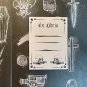 Ex Libris Bookplate Sticker GOTHIC SKULLS Sketchbook Label Junk Journaling