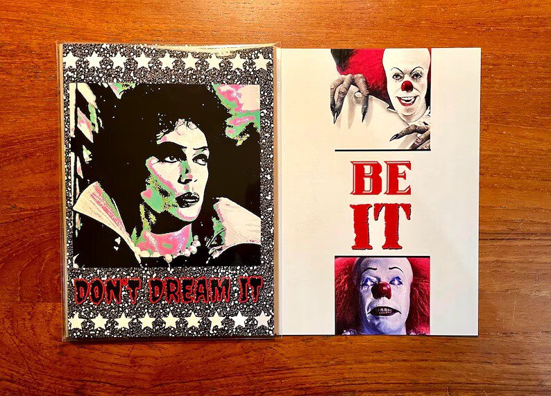 TIM CURRY Don't Dream It  Be It Handmade Greeting Card All Occasion Rocky Horror