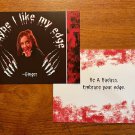 GINGER SNAPS  Handmade Greeting Card Humorous Horror Cards Any Occasion
