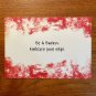 GINGER SNAPS Handmade Greeting Card Humorous Horror Cards Any Occasion