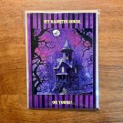 HALLOWEEN Handmade Greeting Card Any Occasion Vintage Art Haunted House Cards