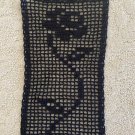 Handmade Crochet Black Rose