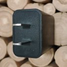 Black USB-A Wall Power Adapter, Matte Plastic, US Plug