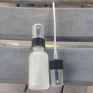 Frosted Glass Boston Round Bottle 1oz with Reusable Mist Spray Tops 180 Pack