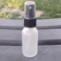 Frosted Glass Boston Round Bottle 1oz with Reusable Mist Spray Tops 180 Pack