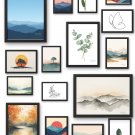 Minimalist Serene, Relaxing Nature Wall Art Set of 16 | Calming Minimalist Nature Wall Collage Decor