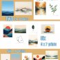Minimalist Serene, Relaxing Nature Wall Art Set of 16 | Calming Minimalist Nature Wall Collage Decor
