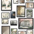 Japanese Scandinavian Wall Art Set of 16 | Japandi Art Wall Decor | Neutral Minimalist Gallery Wall Japanese Scandinavian Wall Art Set of 16 | Japandi Art Wall Decor | Neutral Minimalist Gallery Wall