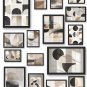 Neutral Abstract Geometric Wall Art Set of 16 | Abstract Shapes Art Prints | Modern Minimal Decor