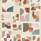 Abstract Muted Color Pop Wall Art Set of 16 | Soft Color Accent Prints | Minimalist Abstract Art