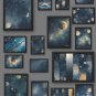 Moon and Stars Wall Art Set of 16 | Celestial Sky Art Prints | Night Sky Galaxy Decor