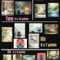 Relax & Unwind Wall Art Set of 16 | Calm Bathroom Decor | Spa and Wellness Prints