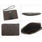 COACH Corner Zip Wristlet Canvas Signature Women's Wallet (Black)