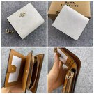 COACH Women's Folding Wallet Card Wallet Canvas Pocket (New White classic)