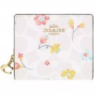 COACH Women's Folding Wallet Card Wallet Canvas Pocket (New BeigeLove)