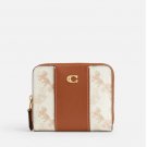 Coach Women's Zip Wallet Billfold with Horse and Carriage Print (Signature White) Coach Women's Zip Wallet Billfold with Horse and Carriage Print (Signature White)