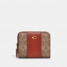 Coach Women's Zip Wallet Billfold with Horse and Carriage Print (Signature Brown) Coach Women's Zip Wallet Billfold with Horse and Carriage Print (Signature Brown)