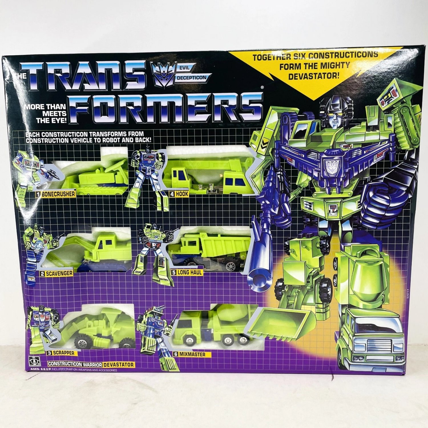 Transformers G1 Constructicon Devastator Transforming Toy Figures Re ...