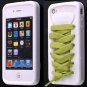Sporty White Shoe Silicone Skin Case for iPhone 4G FREE SHIPPING