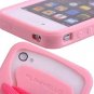 Sporty Pink Shoe Silicone Skin Case for iPhone 4G FREE SHIPPING