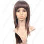Capless Fiber Long Brown Full Straight Wig Hairpiece FREE SHIPPING