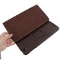 Lichee Pattern Tobago Leather Case For iPad 2 Brown FREE Shipping
