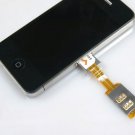 Dual SIM Card Adapter with Back Case for Apple iPhone 4 FREE Shipping