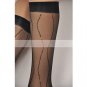 Lady Stripe Pattern 20D Sheer Socks Black Color FREE Shipping