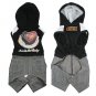 Dog Pullover Style Trousers Clothes with Hoodie Black FREE Shipping