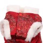 Cute Tang Suit Style Dress Red Color for Dog Pet FREE Shipping