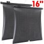 2 x 16 inch Car Curtain Side Window Sunshade Back Window Abat Vent