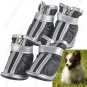 2 Pairs Anti-slip Leather Dog Pet Walking Shoes Footwear Boots