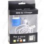 3-in-1 EU Adapter Mini Car Charger USB Cable for iPhone iPod iPad
