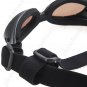 Anti-ultraviolet Sunglasses with Elastic Strap for Dog Pet - Black