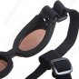 Anti-ultraviolet Sunglasses with Elastic Strap for Dog Pet - Black