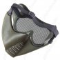 Facepiece Metal-Net Rubber Anti BB Bomb Face Mask for Army